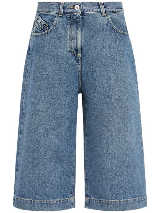 The Attico Washed denim shorts