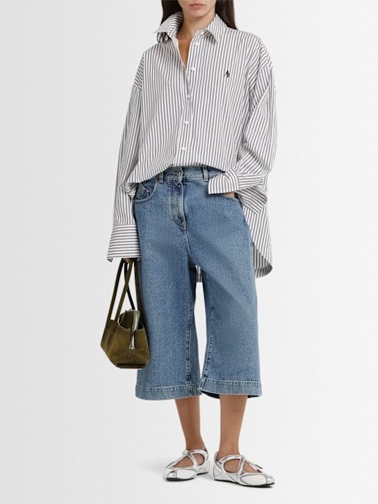 The Attico Washed denim shorts