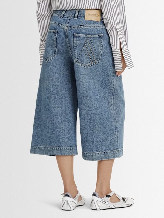 The Attico Washed denim shorts