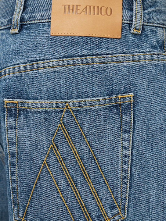The Attico Washed denim shorts