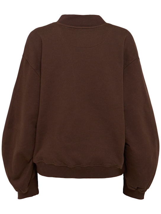 The Attico Double cotton jersey v-neck sweatshirt 4 The Attico Double cotton jersey v-neck sweatshirt