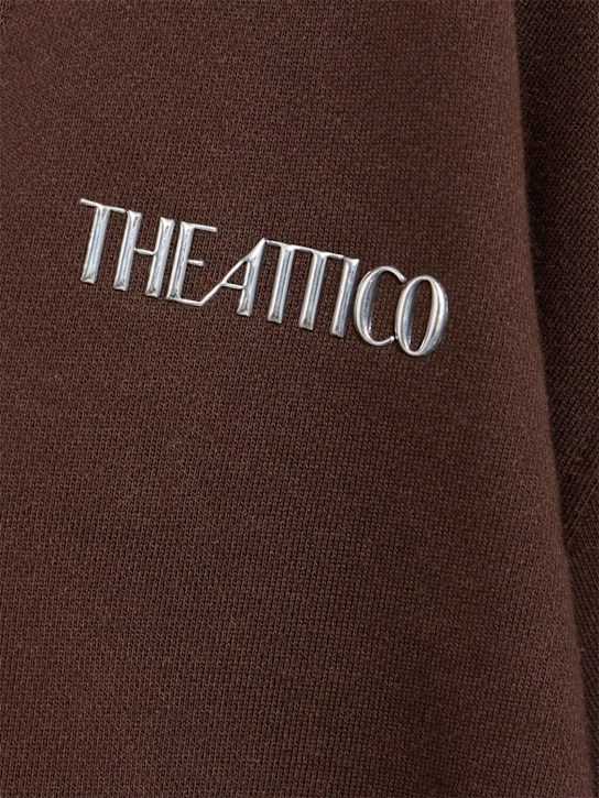 The Attico Double cotton jersey v-neck sweatshirt 5 The Attico Double cotton jersey v-neck sweatshirt
